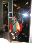 Bobby Wolf drum up a beat at the EMP studio