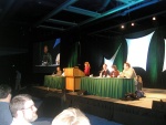 The panel was from left Kent Beck, Ron Jeffreis, Gary Pollice, Rachel Reinitz standing in the middle, and Erik Lundh, Rob Mee, and Charles Poole