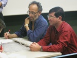 Dan Berry and Julio Leite acting developers.
Planning Game bidding:
The developers estimate User Stories written by customers.
The customers prioritize. The developers write Engineering Tasks as solution bids on
